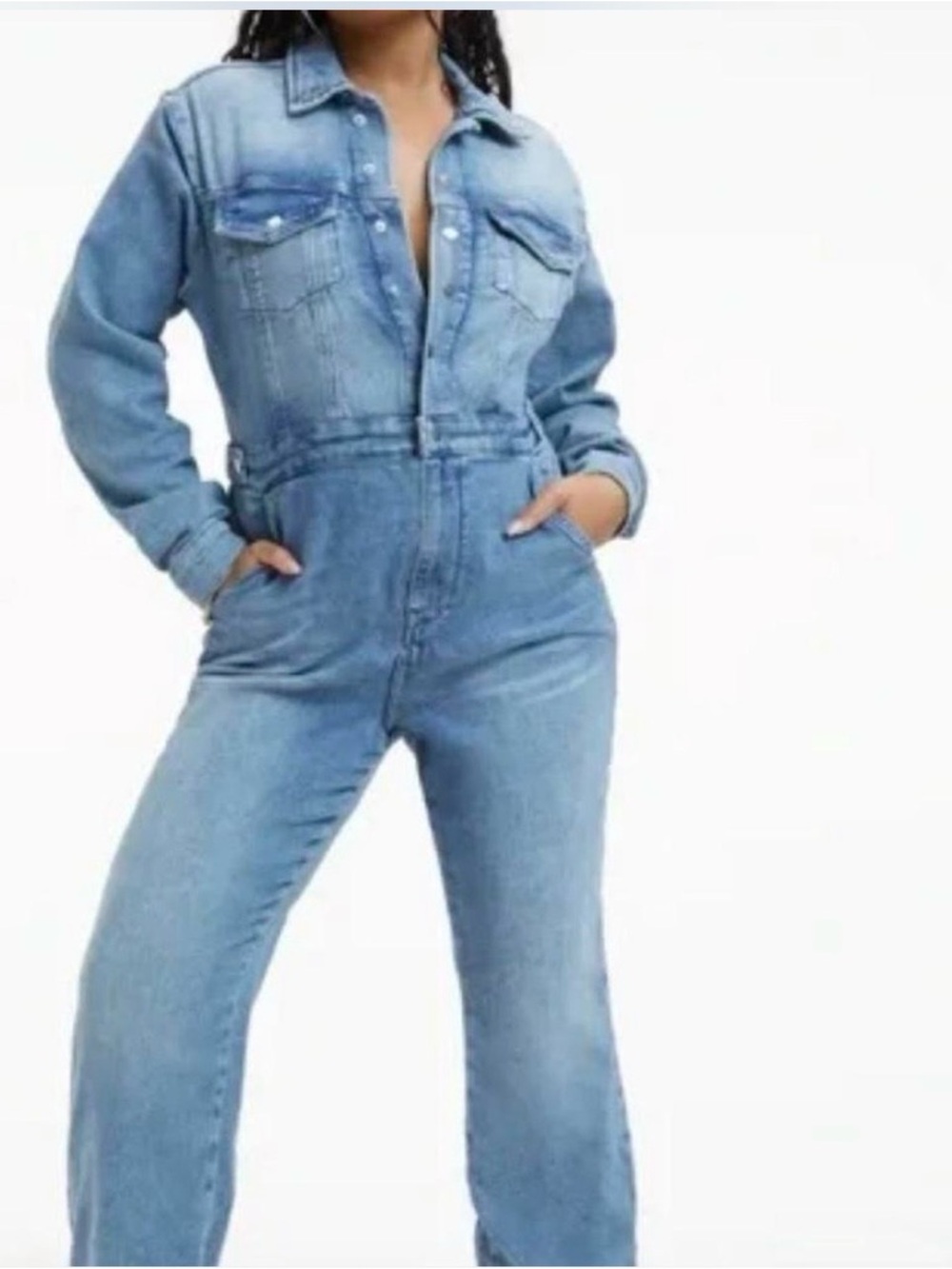 Good American Denim Jumpsuit Size 5 (2xl)